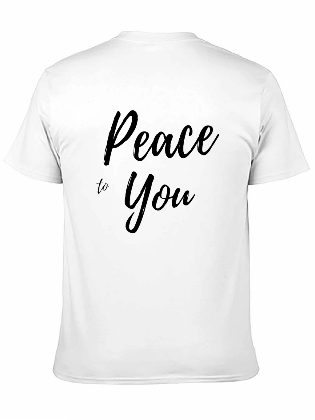 Peace to You Graphic Tee - Stylish Black T-Shirt