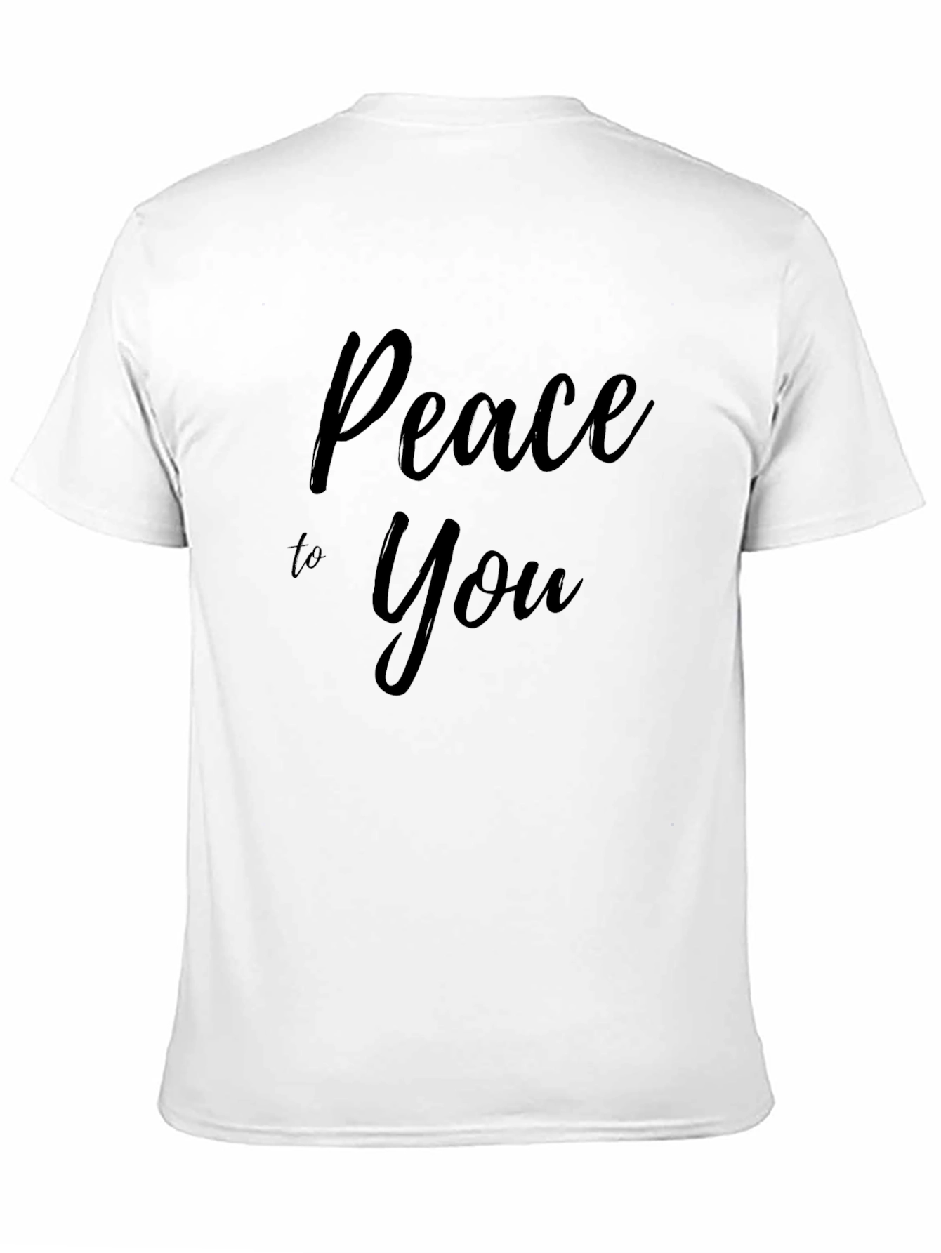 Peace to You Graphic Tee - Stylish Black T-Shirt
