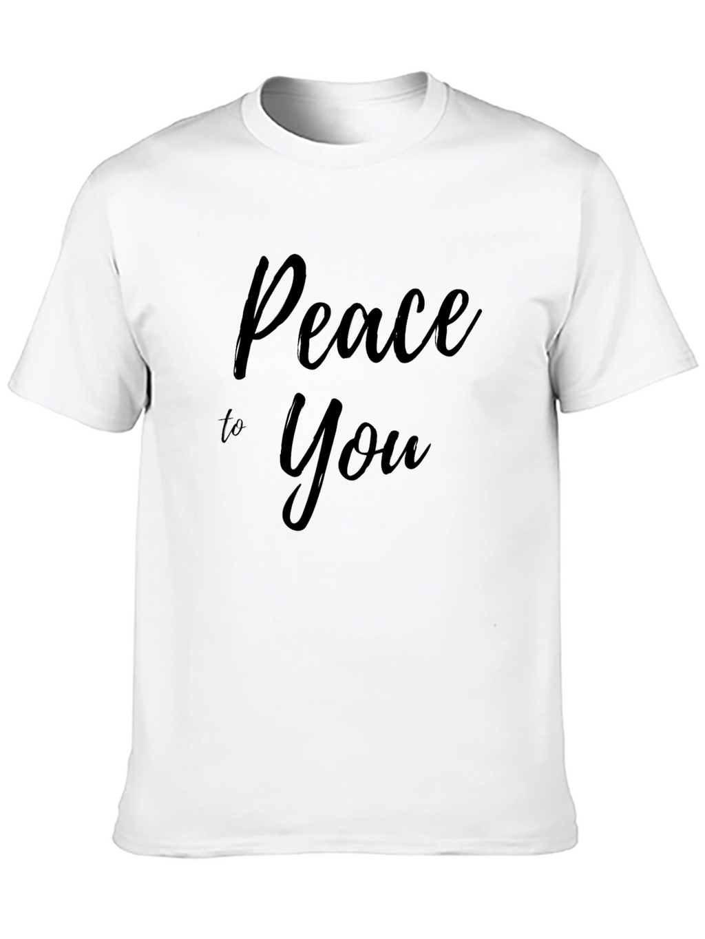 Peace to You Graphic Tee - Stylish Black T-Shirt