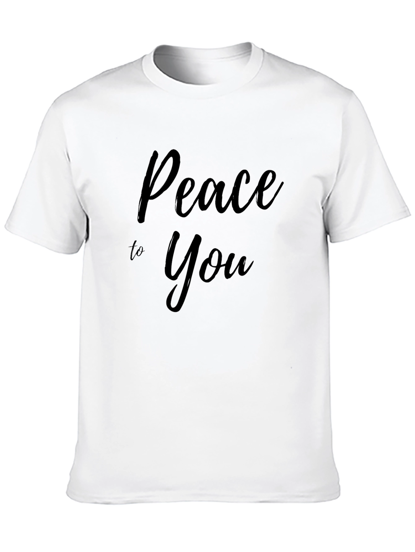 Peace to You Graphic Tee - Stylish Black T-Shirt