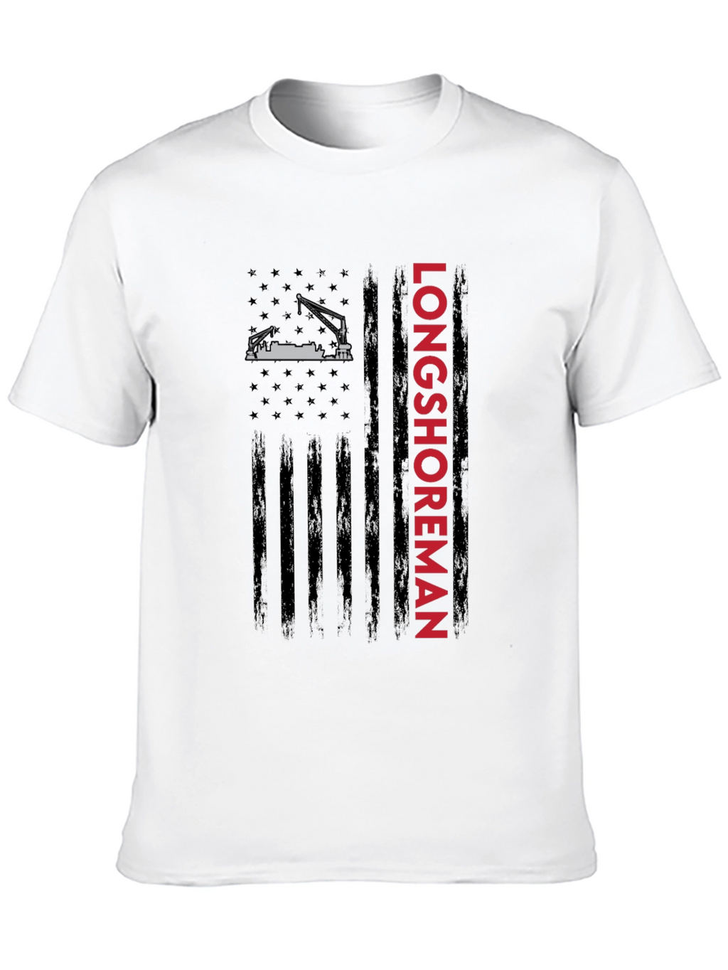 Longshoreman American Flag Graphic Tee