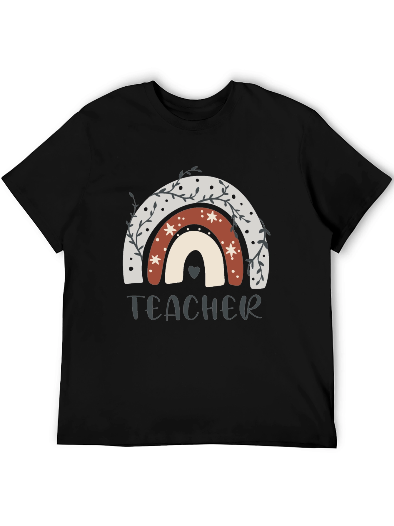 Teacher Rainbow Graphic T-Shirt - Unisex Short Sleeve Tee