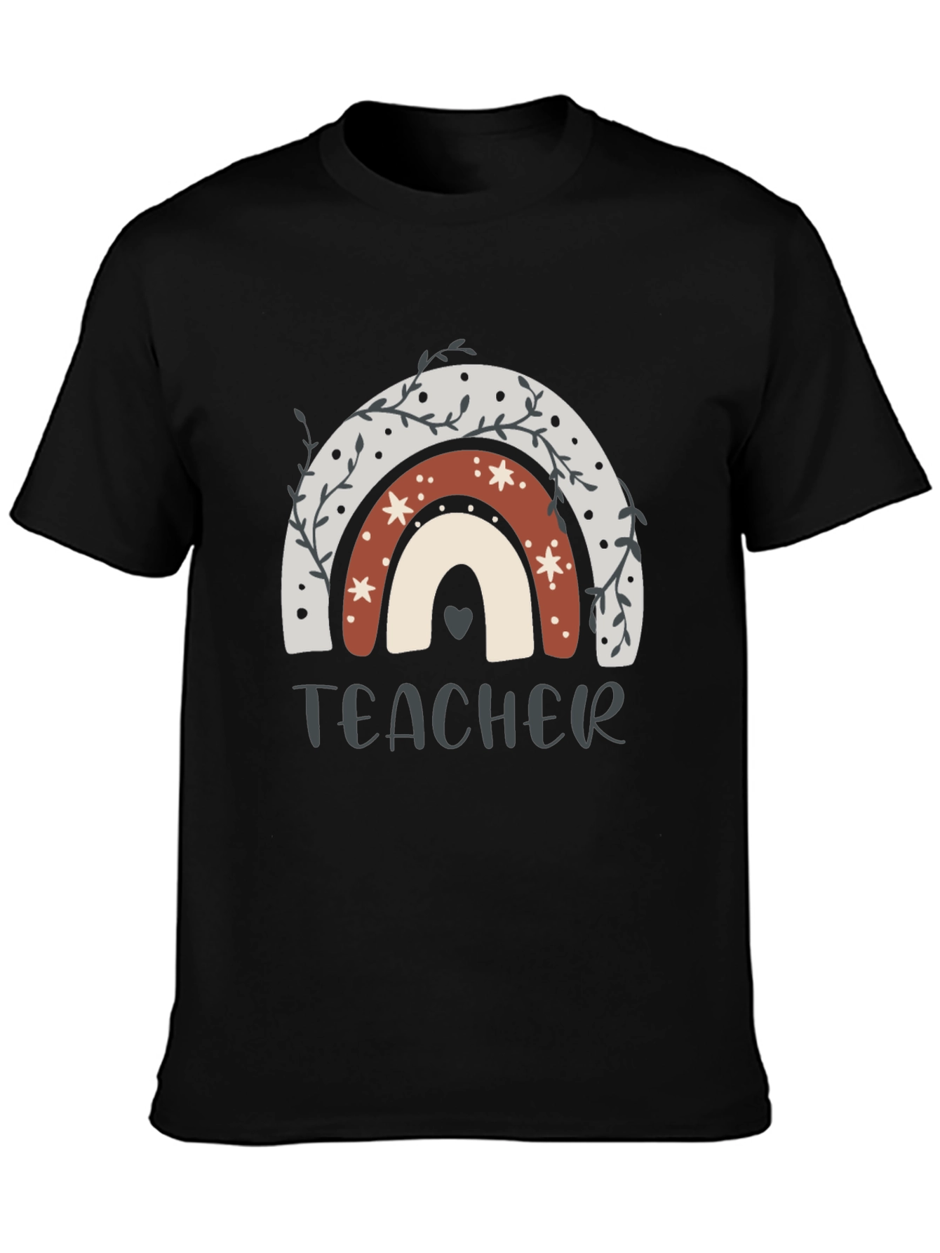 Teacher Rainbow Graphic T-Shirt - Unisex Short Sleeve Tee
