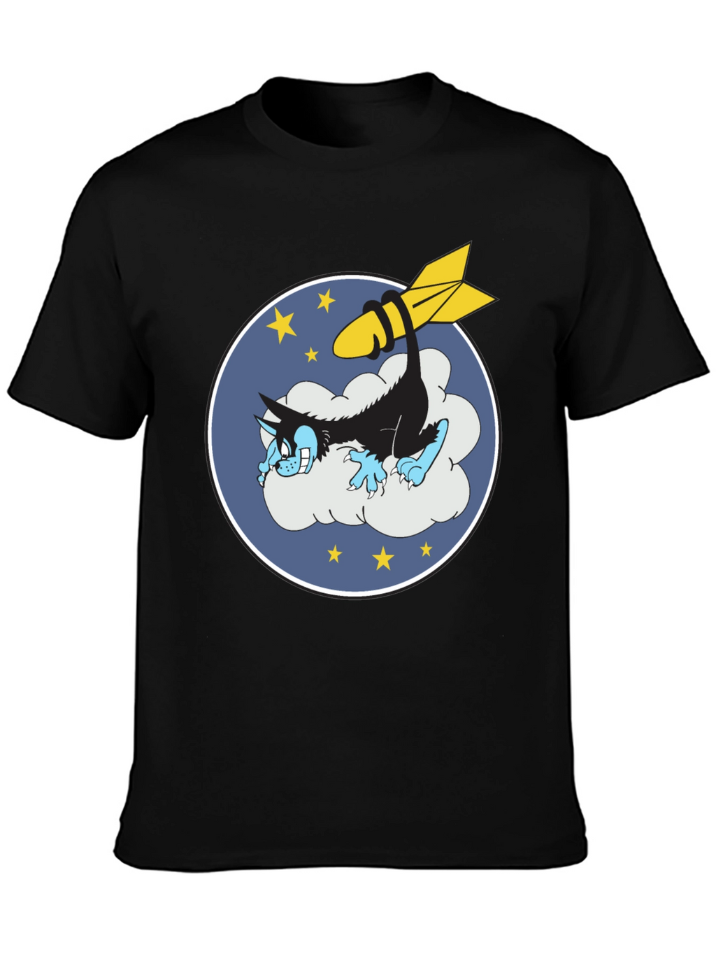 Cartoon Wolf & Bomb Graphic Tee