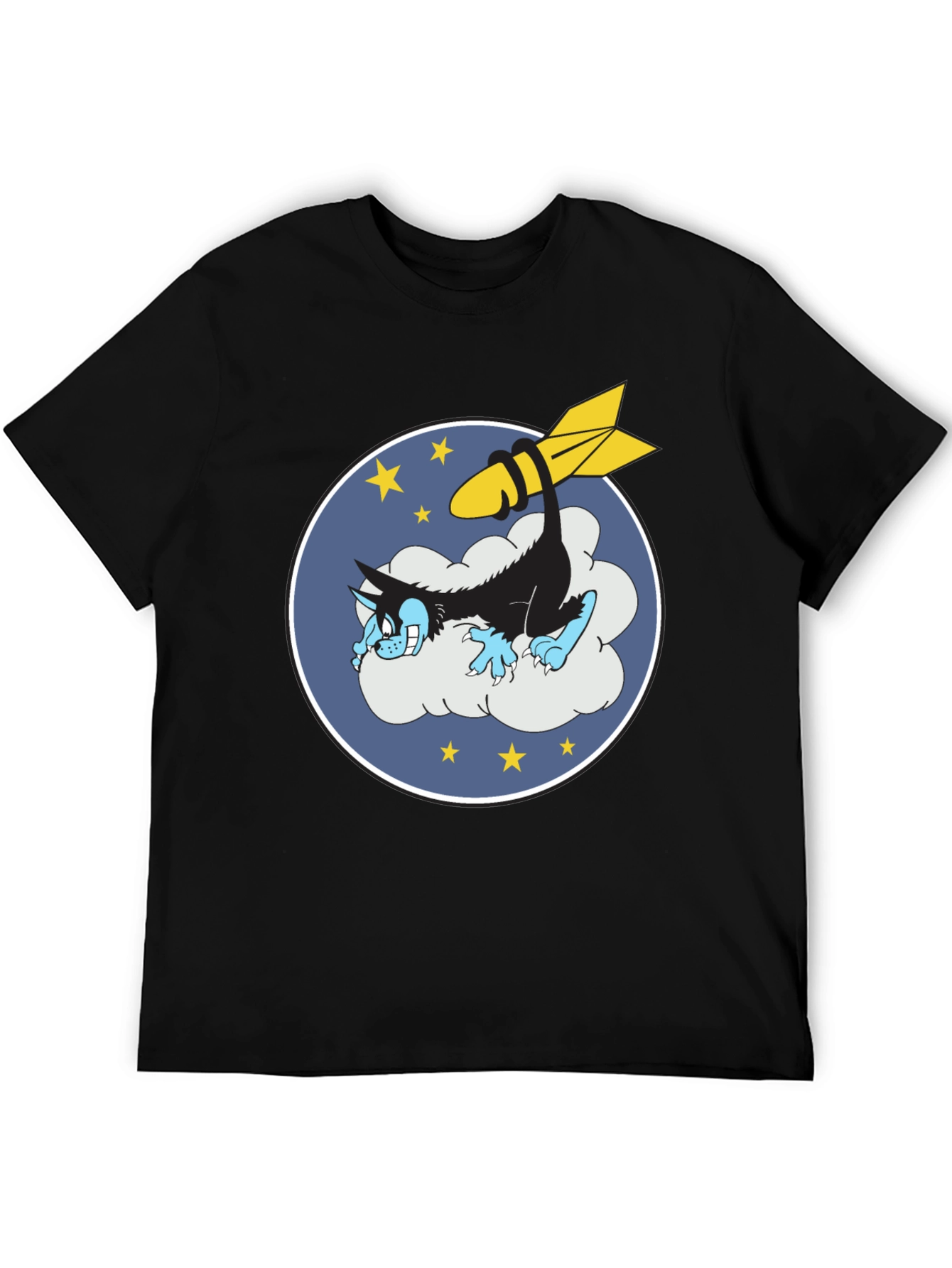 Cartoon Wolf & Bomb Graphic Tee