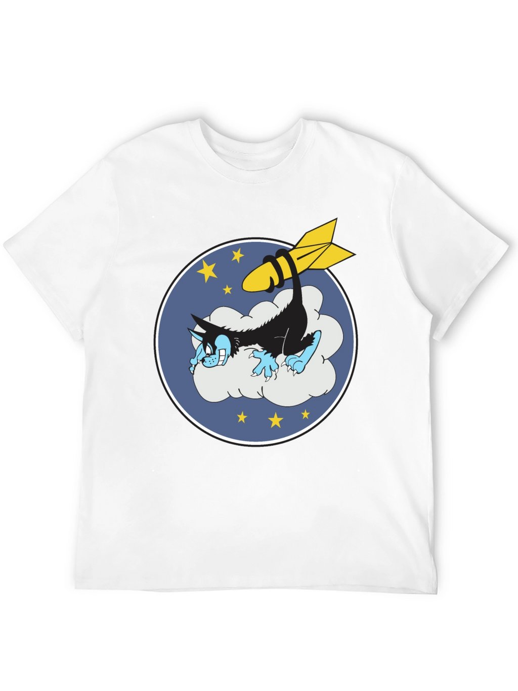 Cartoon Wolf & Bomb Graphic Tee
