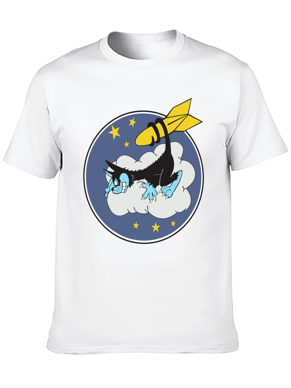 Cartoon Wolf & Bomb Graphic Tee
