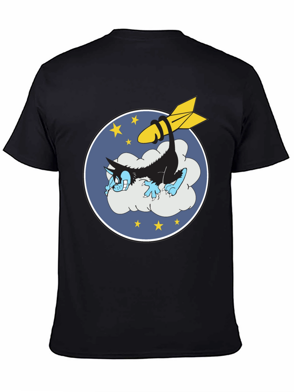Cartoon Wolf & Bomb Graphic Tee
