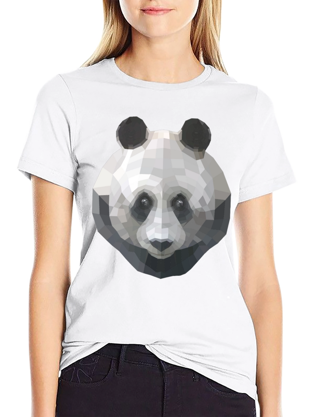 Geometric Panda T-Shirt - Cool Graphic Tee