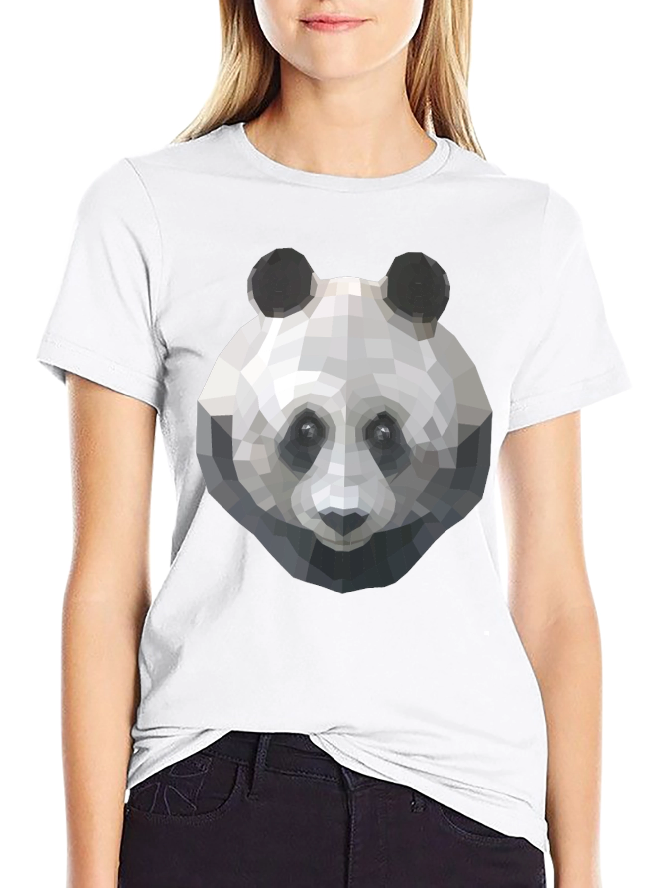 Geometric Panda T-Shirt - Cool Graphic Tee