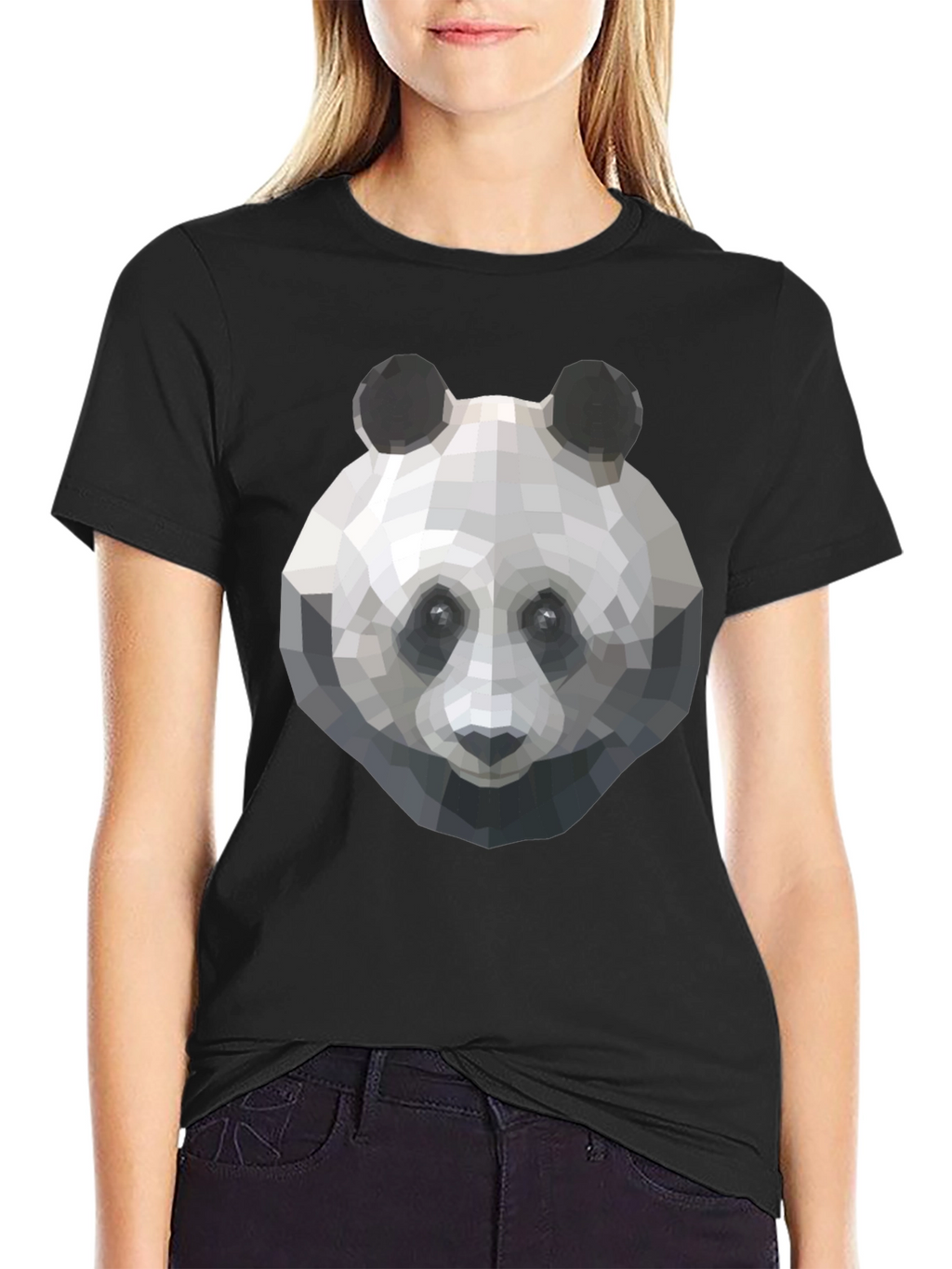 Geometric Panda T-Shirt - Cool Graphic Tee