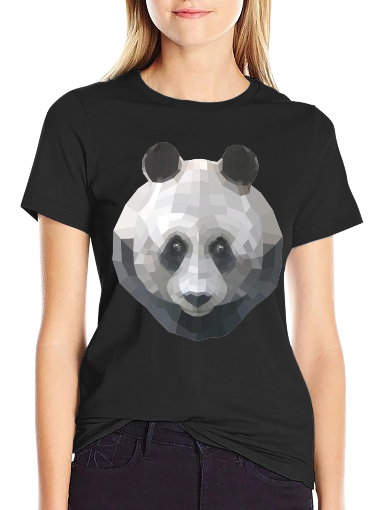 Geometric Panda T-Shirt - Cool Graphic Tee