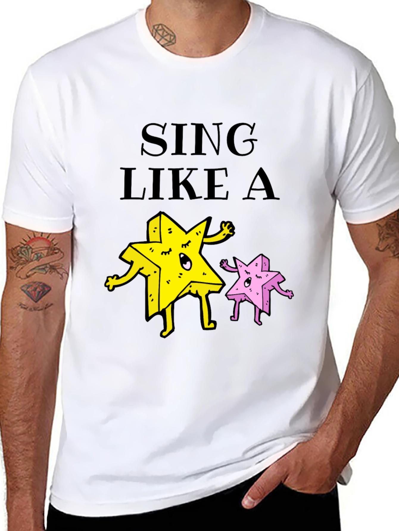 Sing Like A Star Funny Graphic Tee