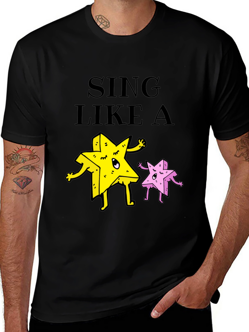 Sing Like A Star Funny Graphic Tee