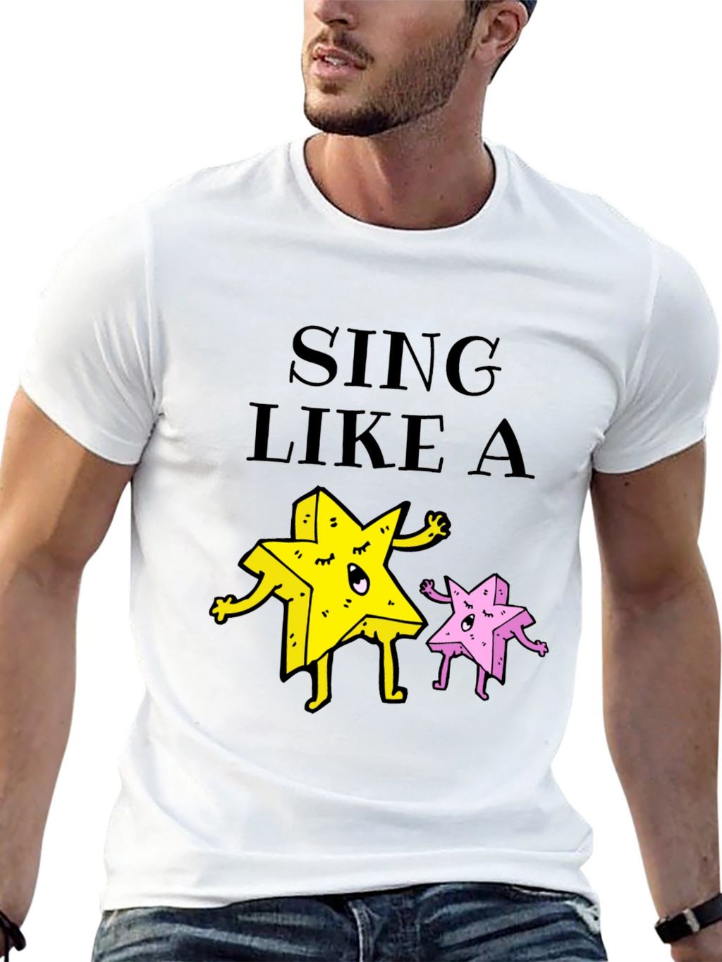 Sing Like A Star Funny Graphic Tee