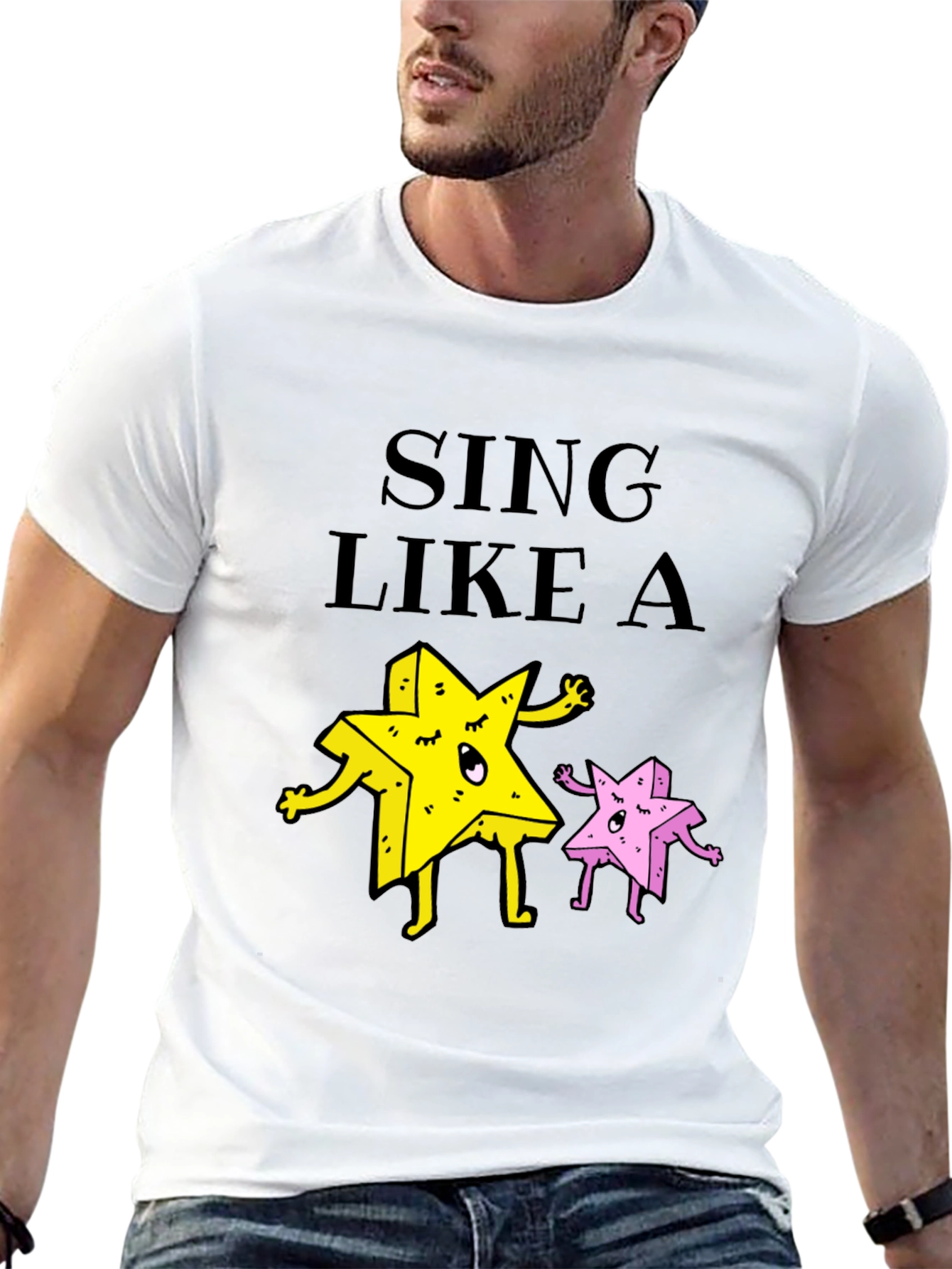 Sing Like A Star Funny Graphic Tee