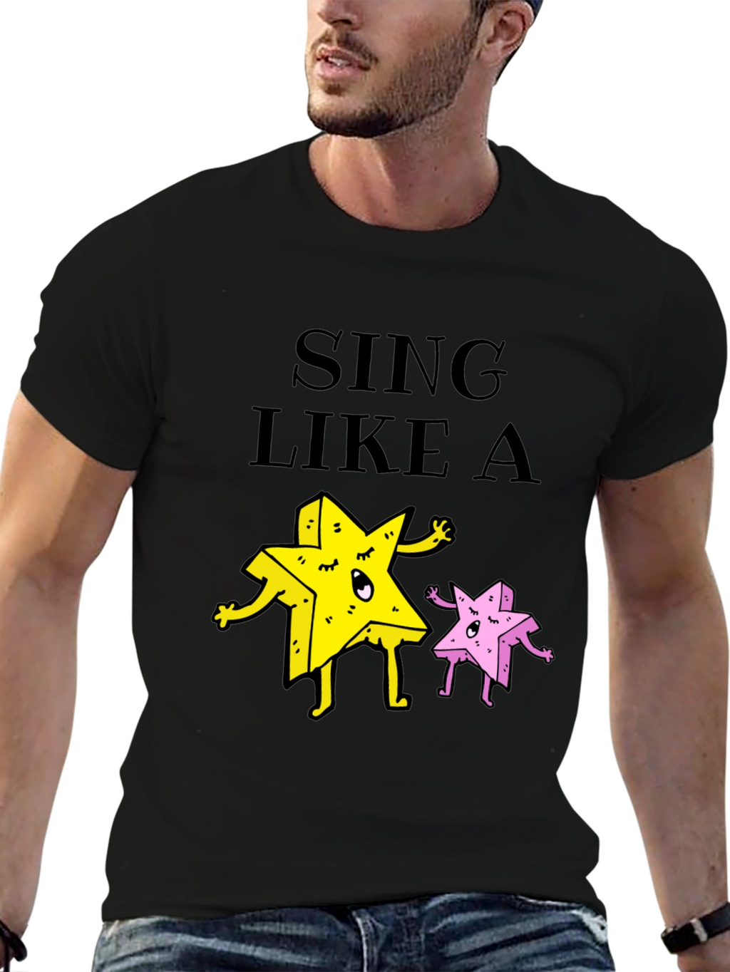 Sing Like A Star Funny Graphic Tee