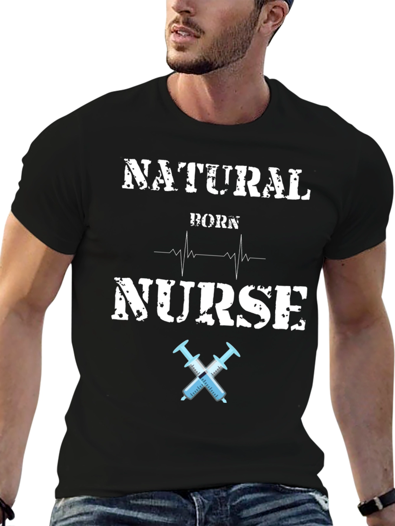 Natural Born Nurse Graphic Tee