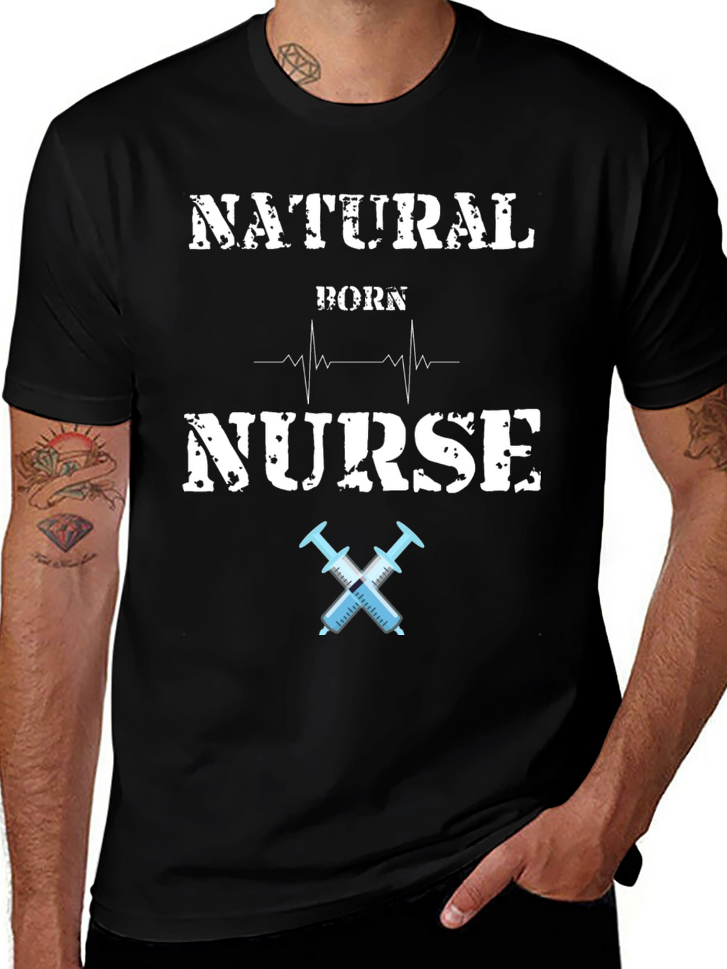 Natural Born Nurse Graphic Tee