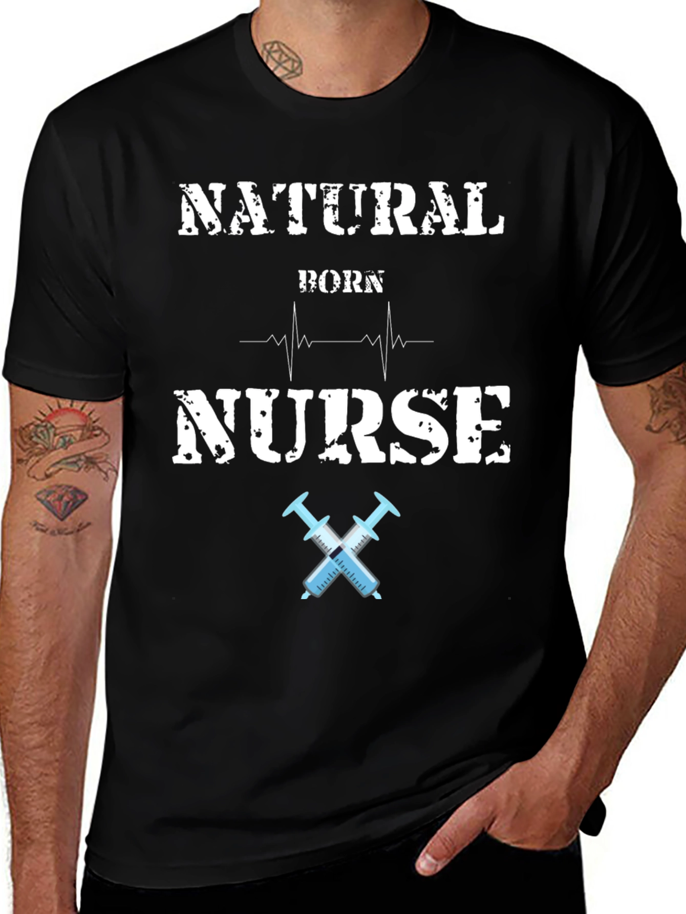 Natural Born Nurse Graphic Tee
