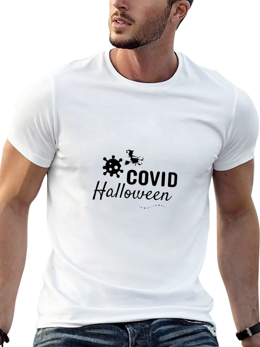 COVID Halloween Black T-Shirt
