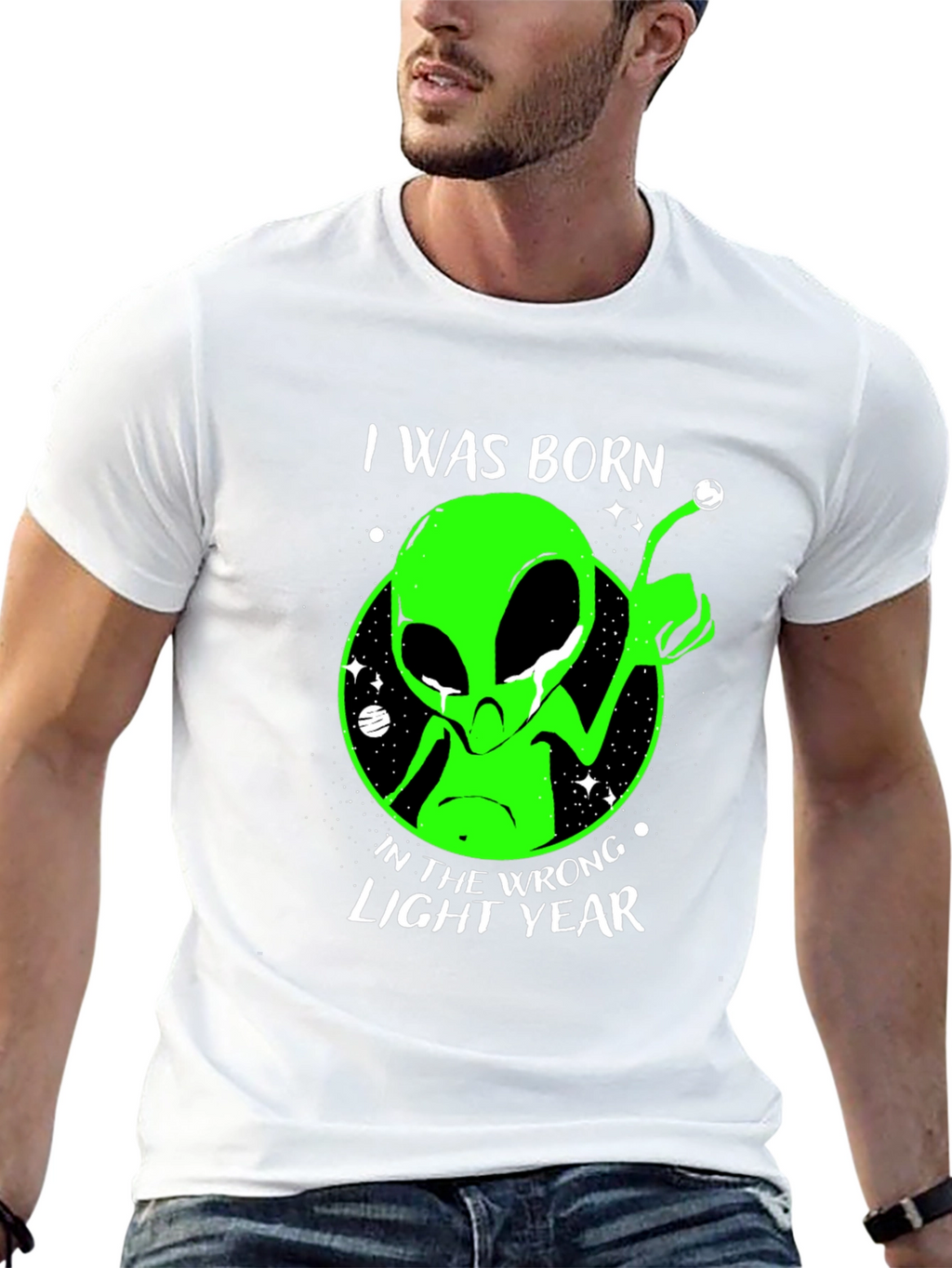 Alien Wrong Light Year Black T-Shirt