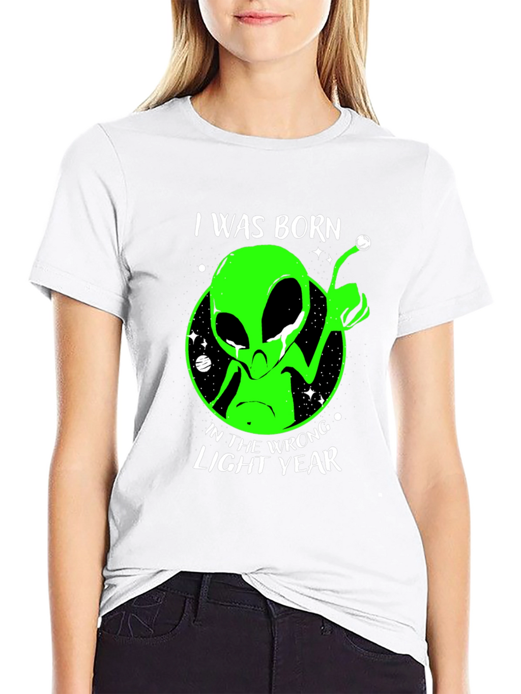 Alien Wrong Light Year Black T-Shirt