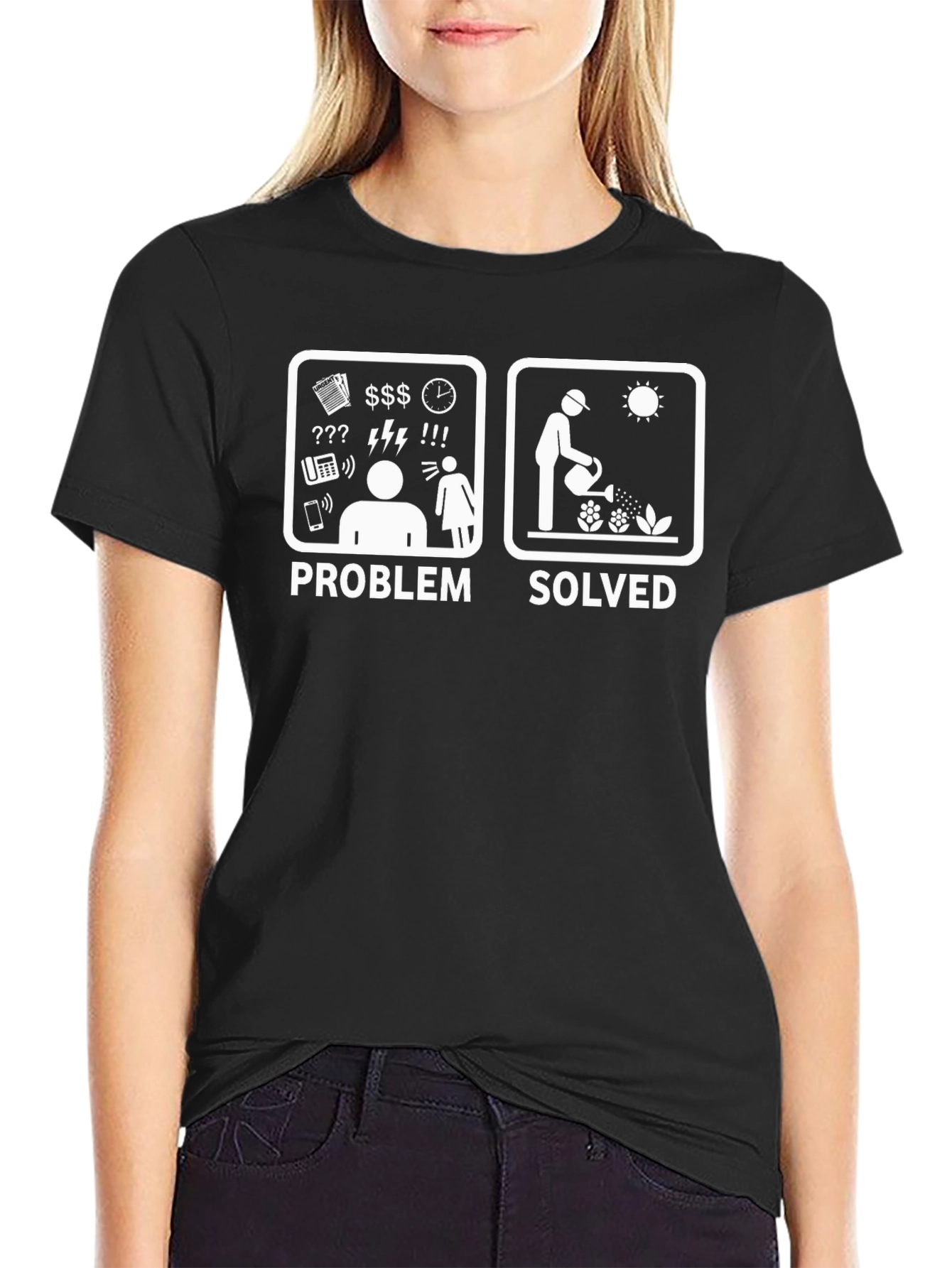 Problem Solved T-Shirt - Gardening Humor Tee