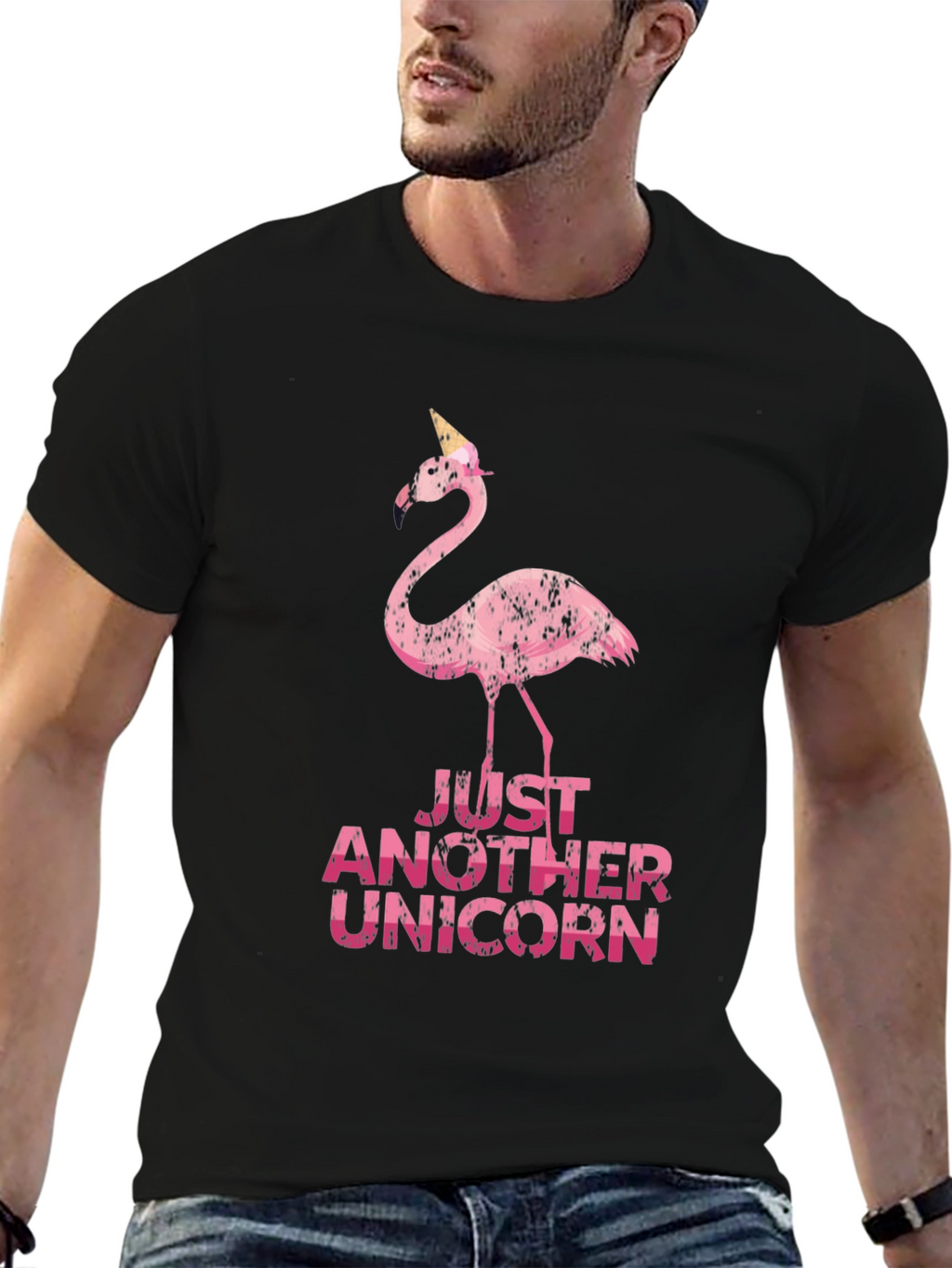 Funny Flamingo Unicorn Graphic Tee