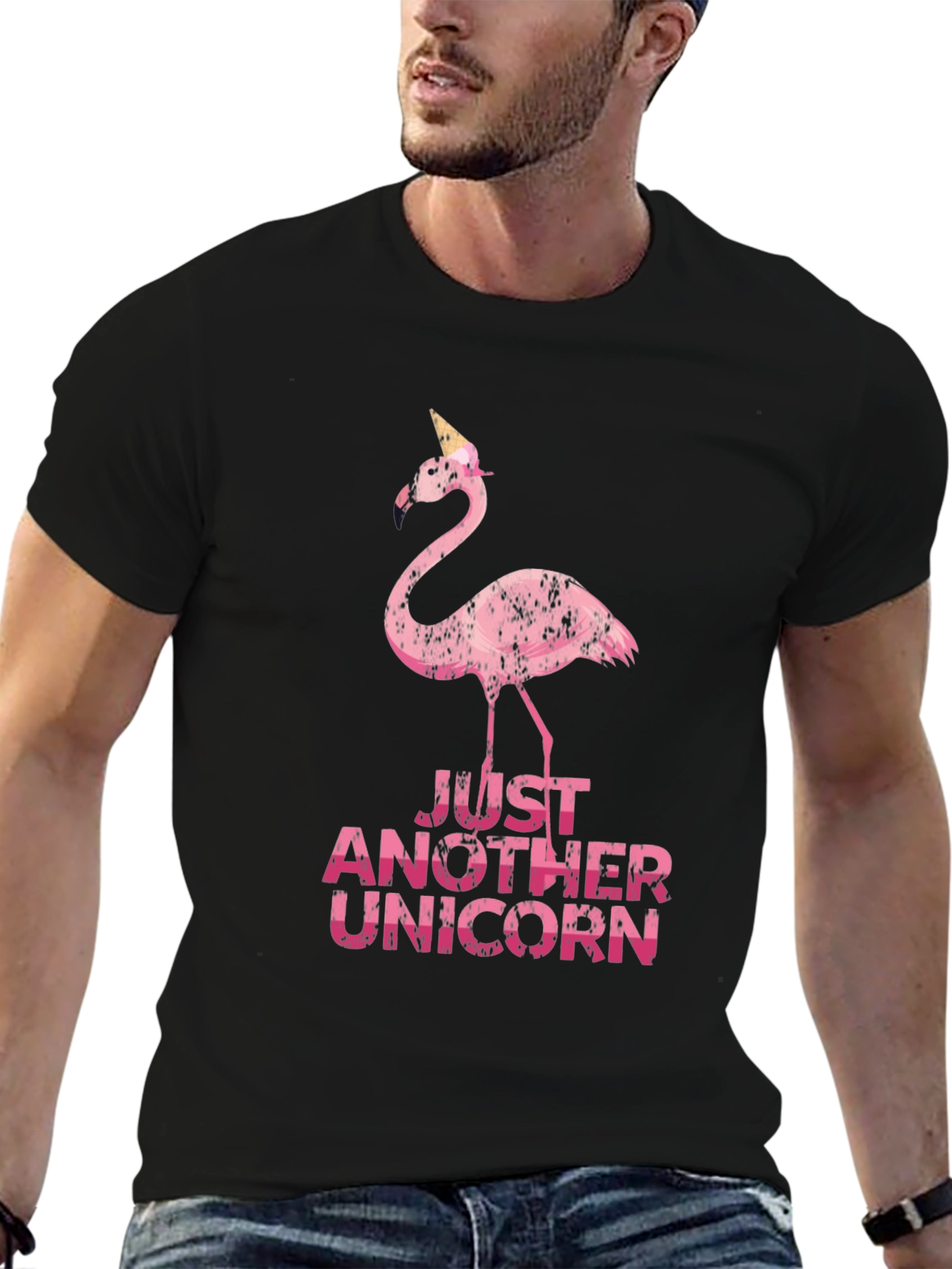 Funny Flamingo Unicorn Graphic Tee