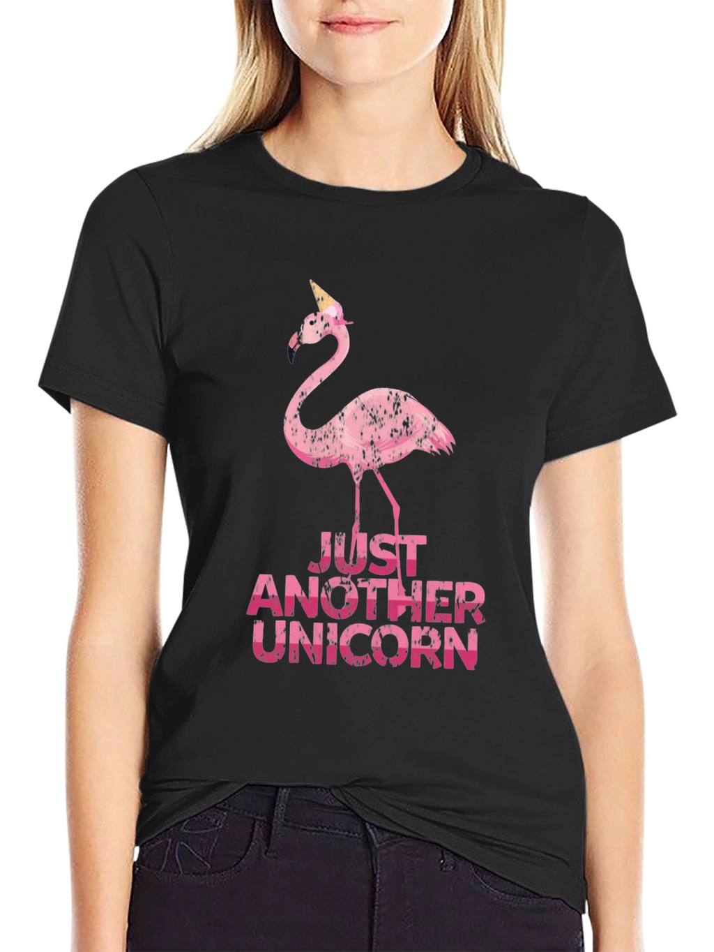 Funny Flamingo Unicorn Graphic Tee