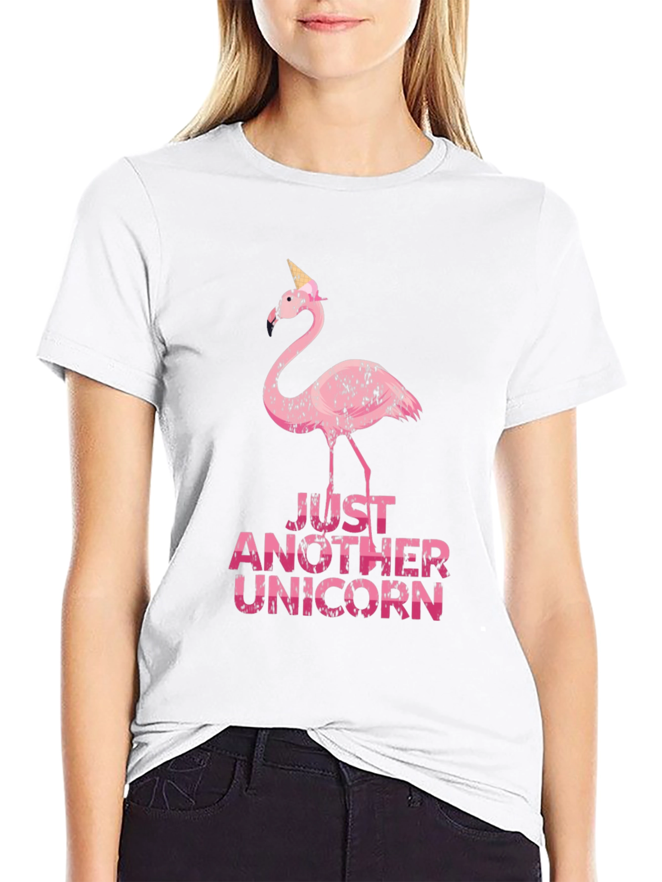 Funny Flamingo Unicorn Graphic Tee