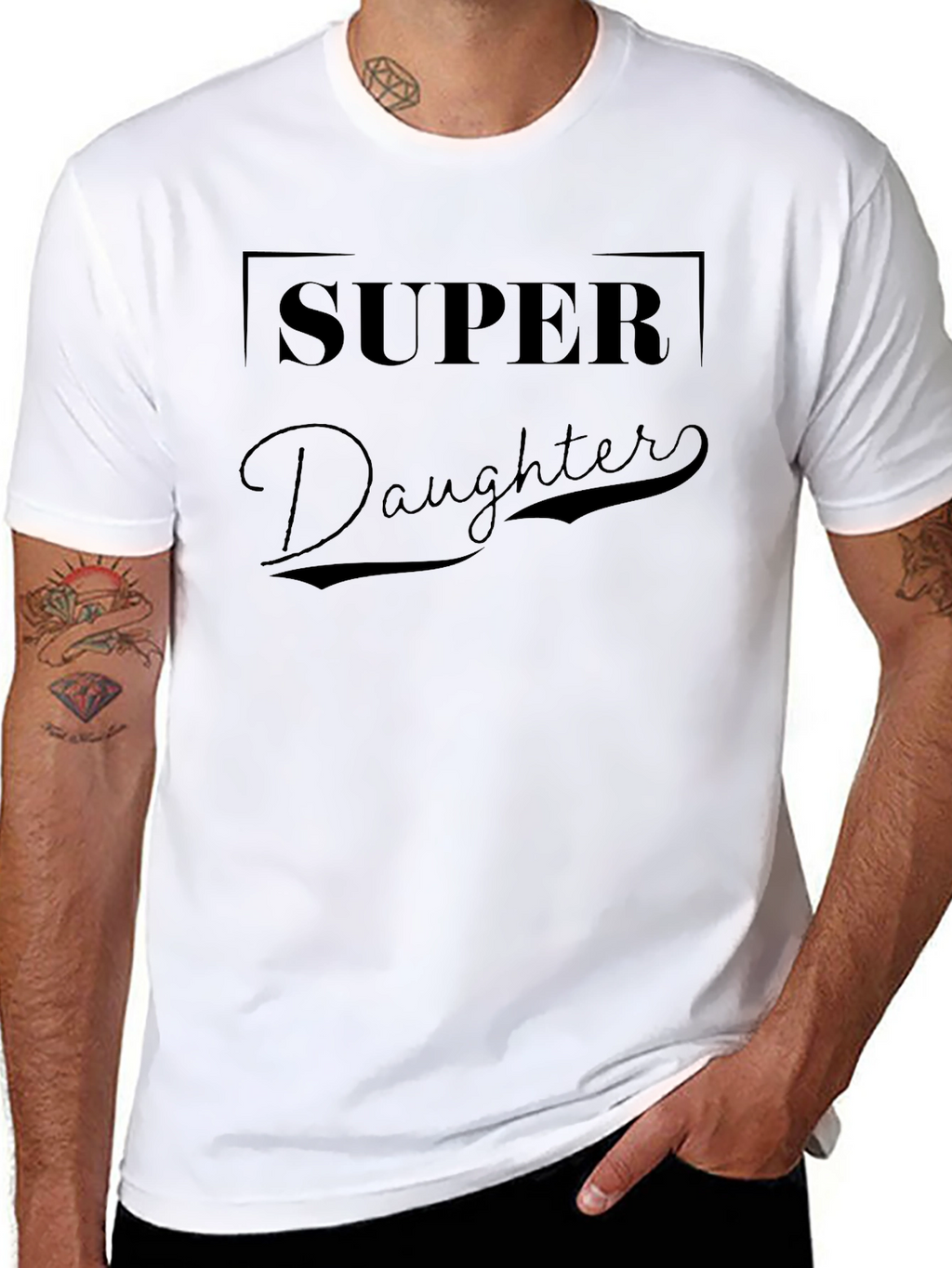 Super Daughter Black Graphic T-Shirt