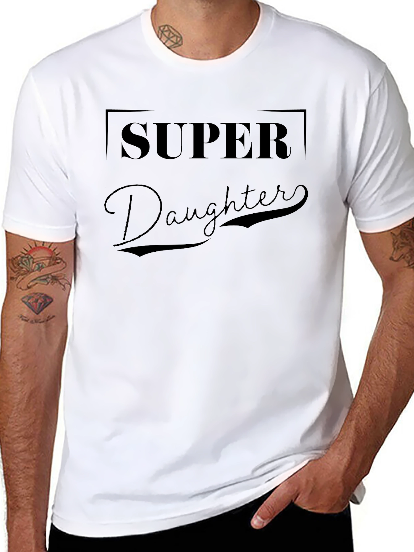 Super Daughter Black Graphic T-Shirt