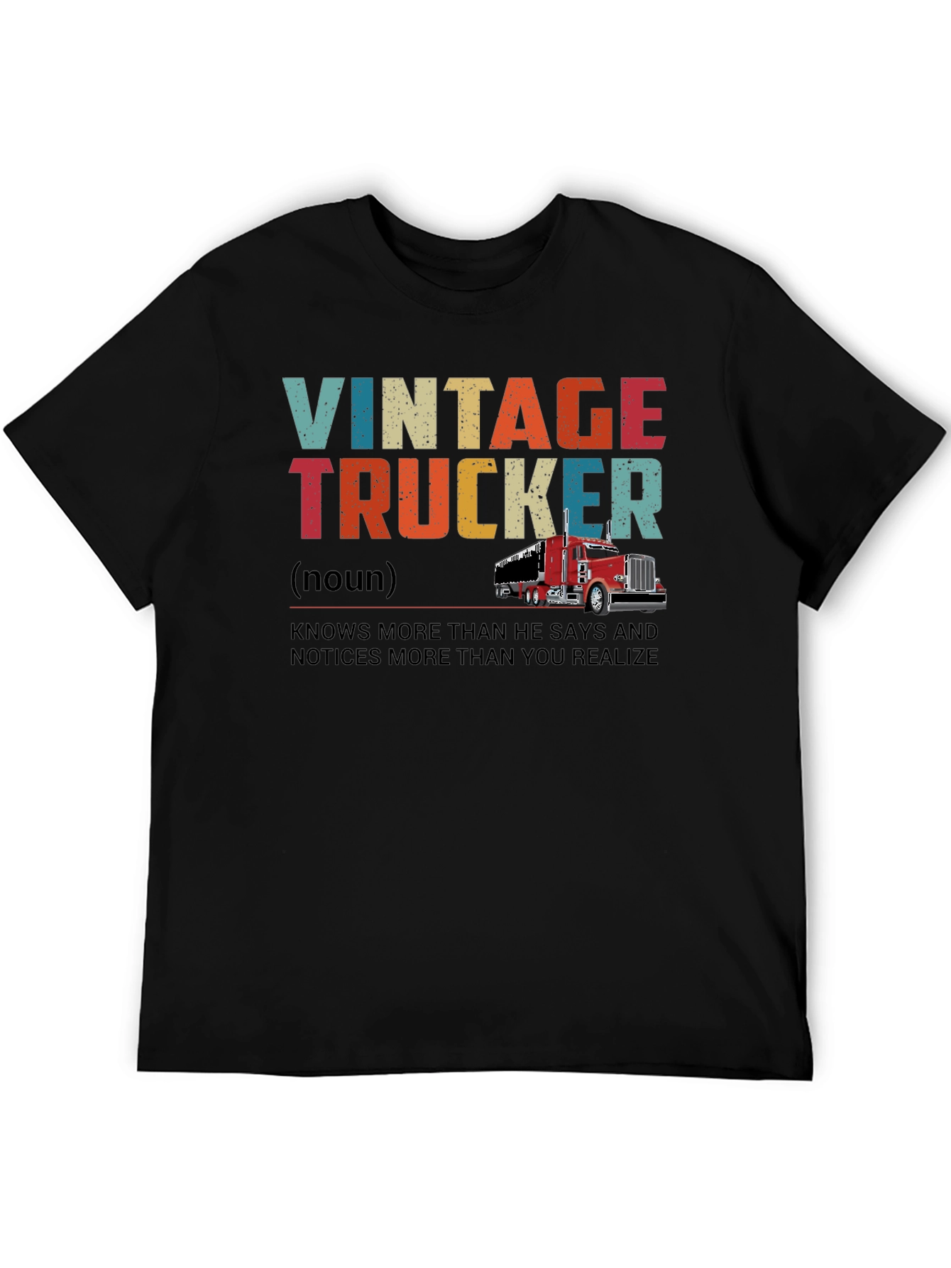 Vintage Trucker Graphic T-Shirt - Classic Trucker Style