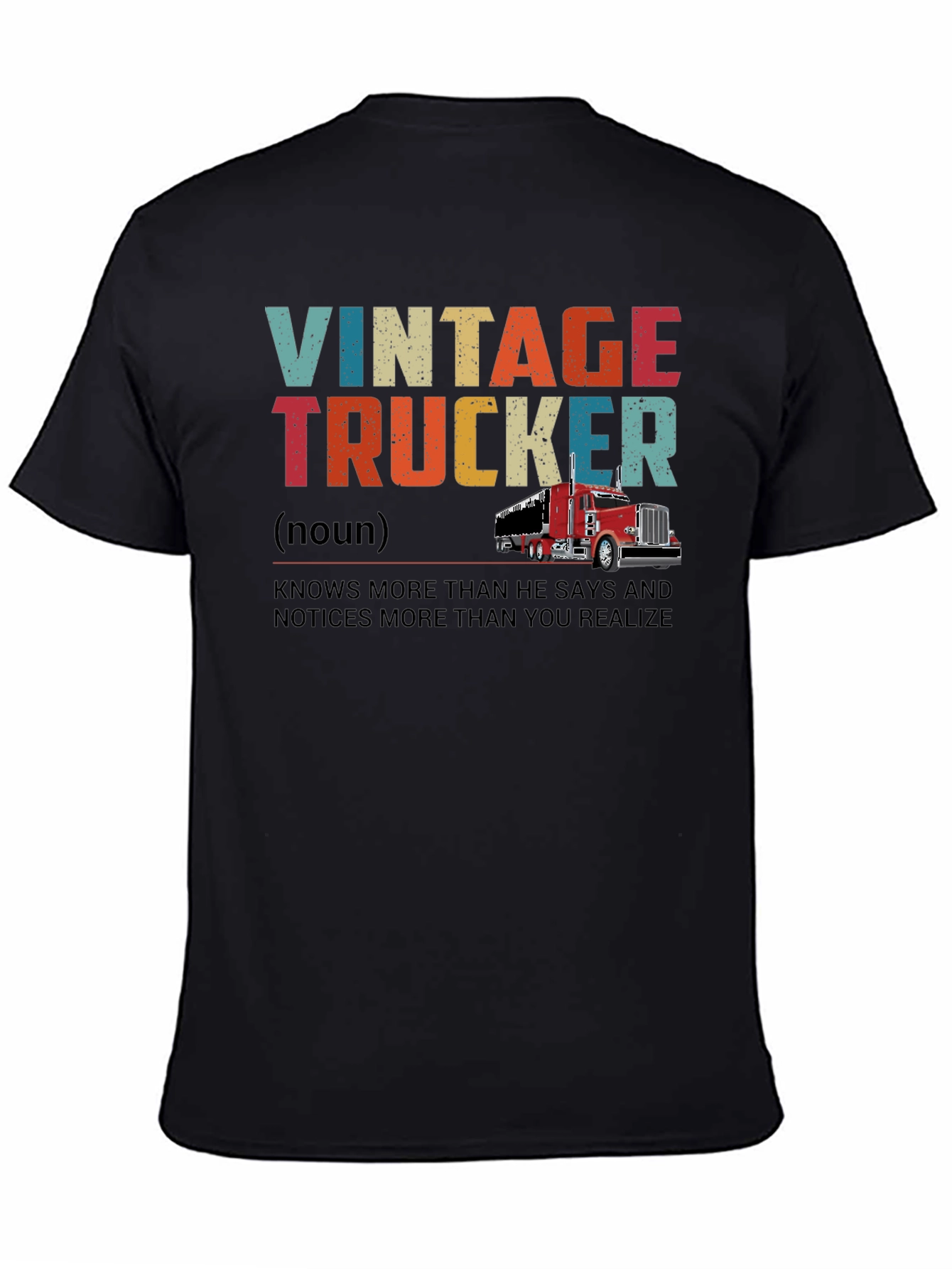 Vintage Trucker Graphic T-Shirt - Classic Trucker Style