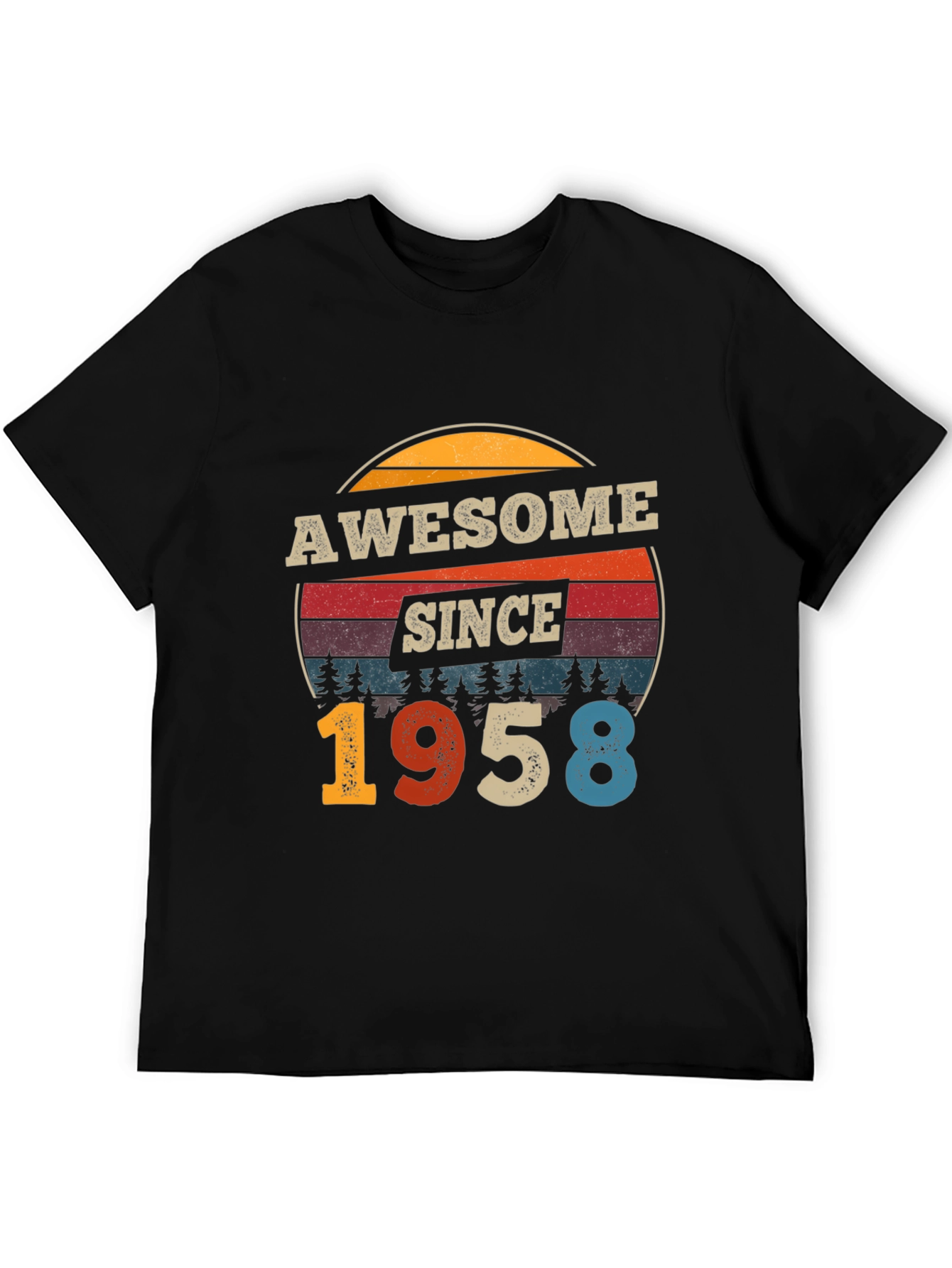 Awesome Since 1958 T-Shirt Vintage Birthday Tee