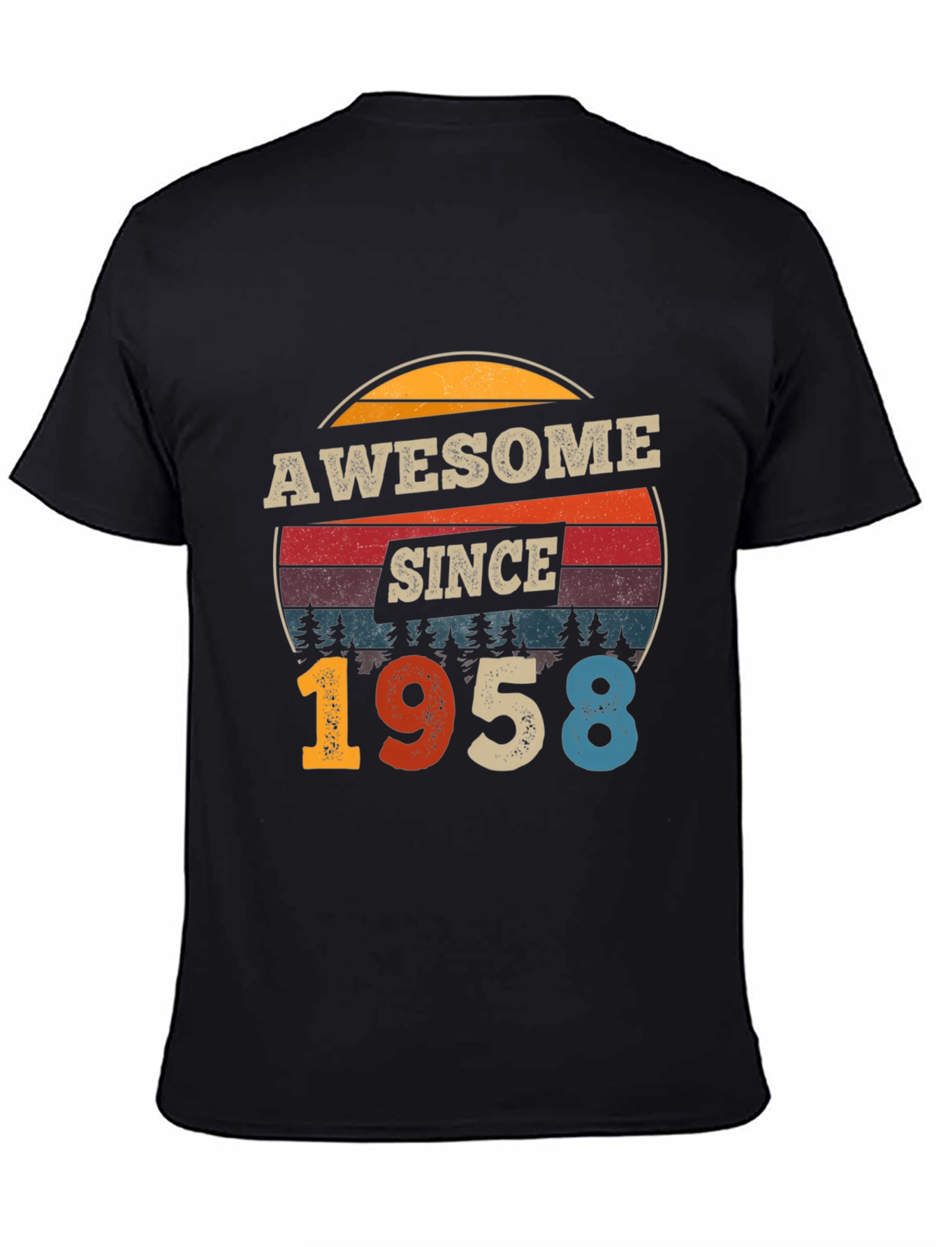 Awesome Since 1958 T-Shirt Vintage Birthday Tee