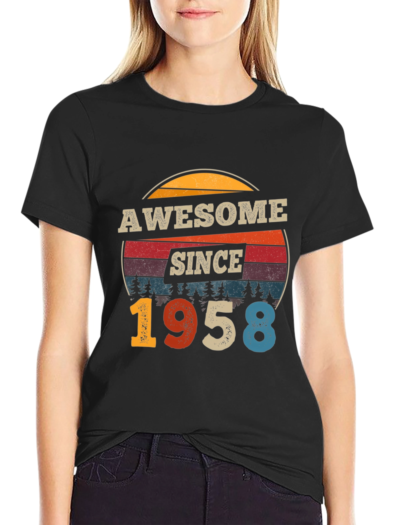 Awesome Since 1958 T-Shirt Vintage Birthday Tee