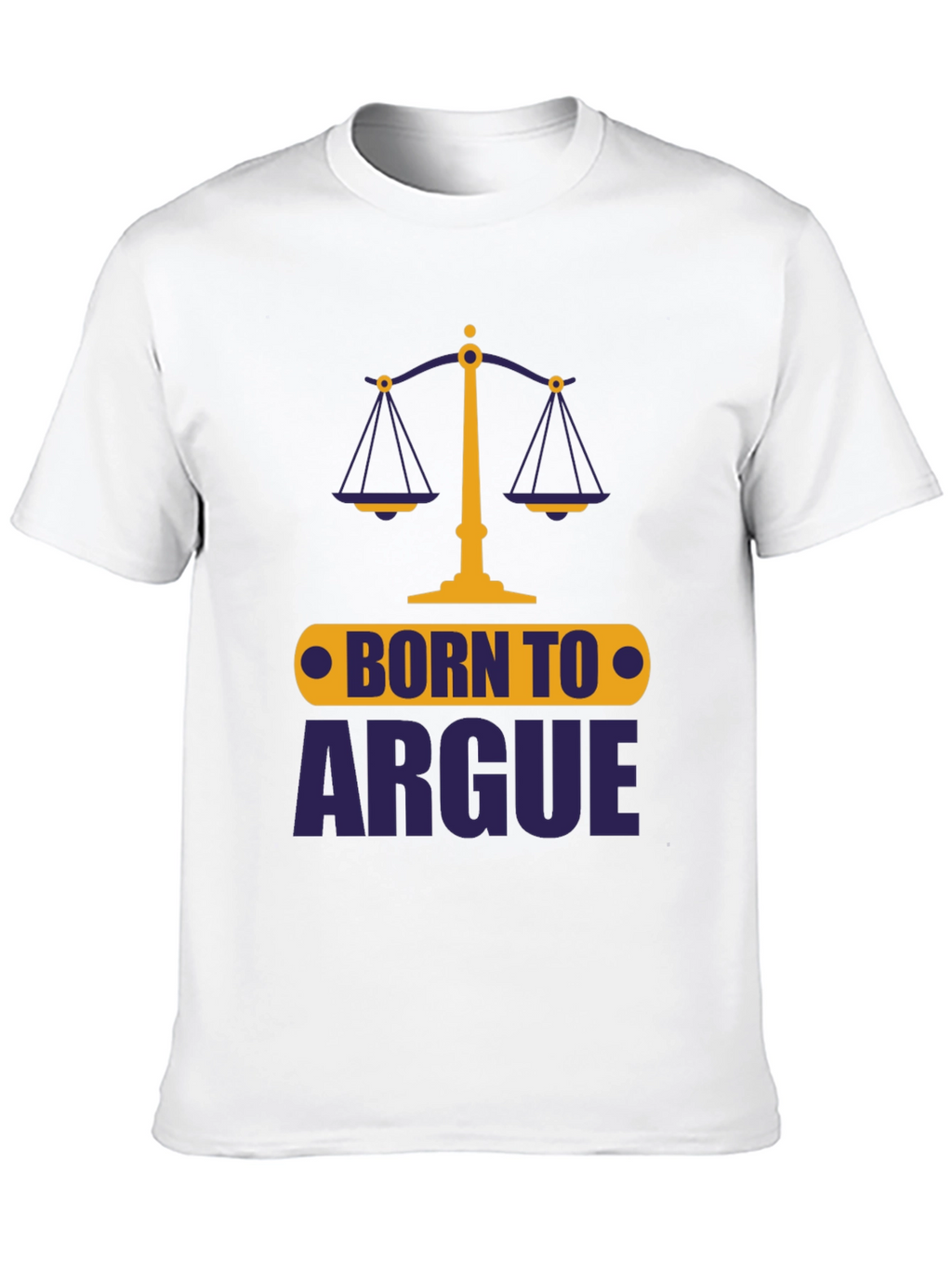 Born To Argue Mens Graphic Tee - Black