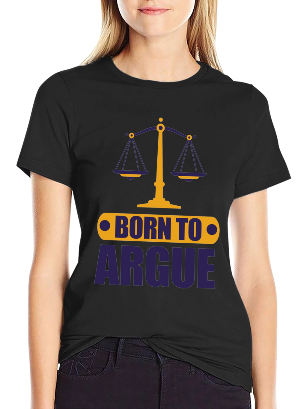 Born To Argue Mens Graphic Tee - Black