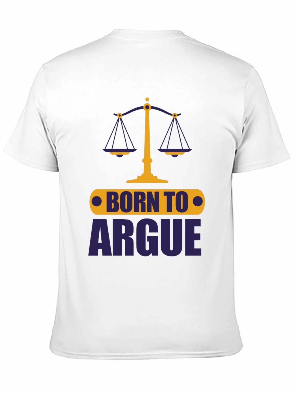 Born To Argue Mens Graphic Tee - Black