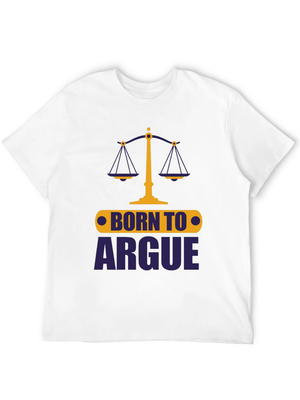 Born To Argue Mens Graphic Tee - Black