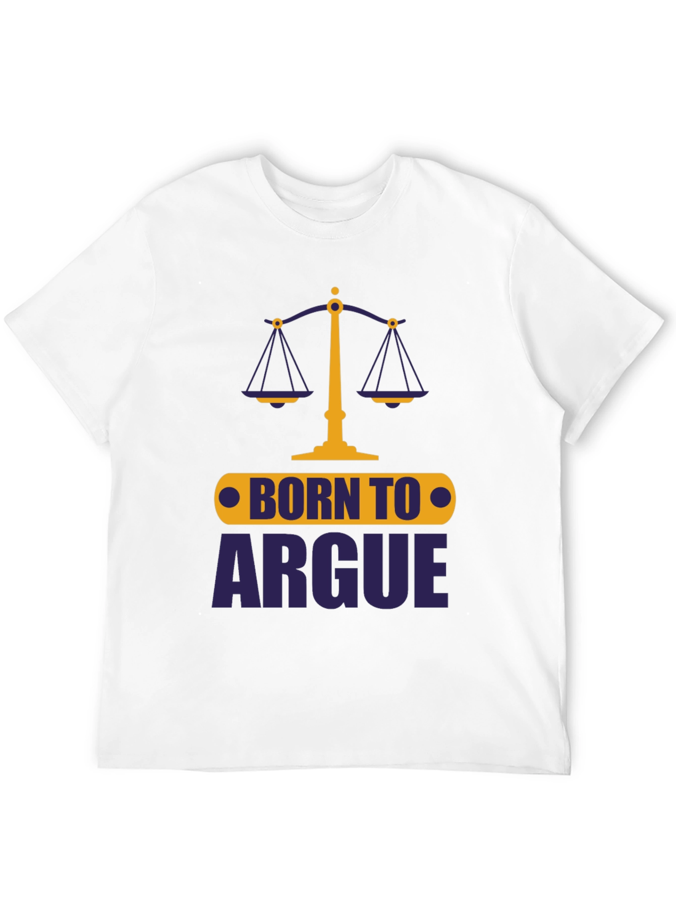Born To Argue Mens Graphic Tee - Black