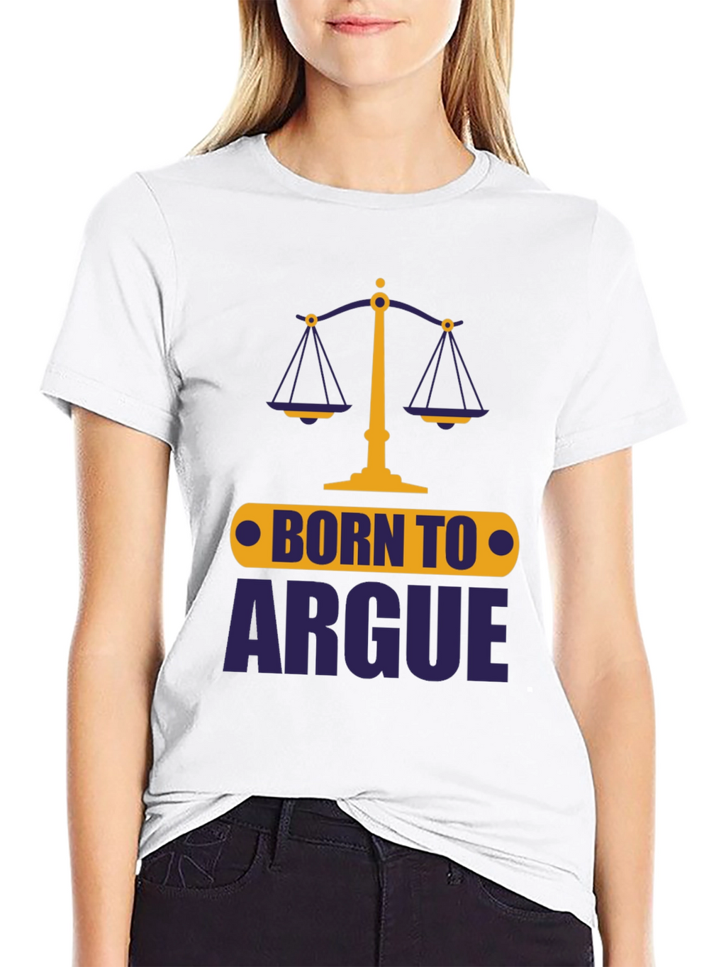 Born To Argue Mens Graphic Tee - Black