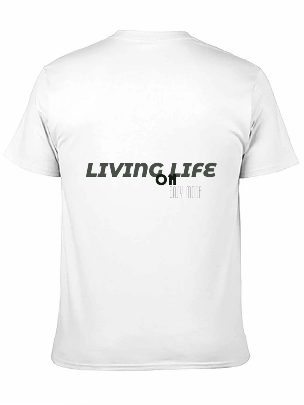 Living Life My Style Black Tee Shirt