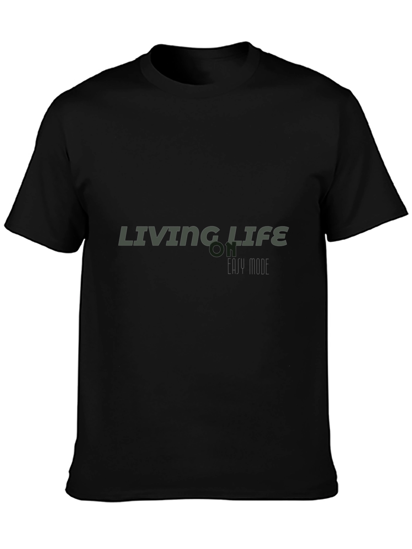 Living Life My Style Black Tee Shirt