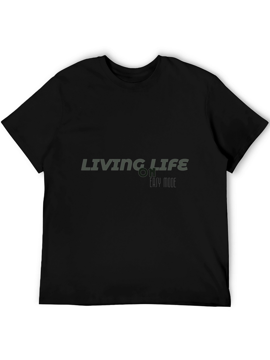 Living Life My Style Black Tee Shirt