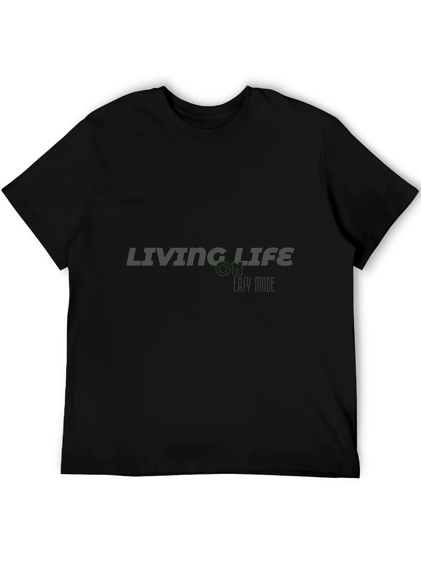 Living Life My Style Black Tee Shirt
