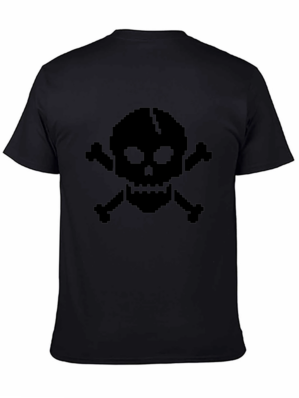 Pixel Skull T-Shirt - Classic Black Tee